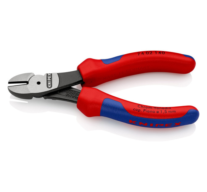 Кусачки боковые (бокорезы) особой мощности Ø3,1мм, 140мм KNIPEX 74 02 140, фосфатированные