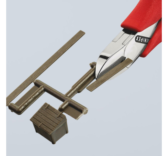 Кусачки боковые (бокорезы) для электроники, Ø1,3мм, 115мм KNIPEX 77 21 115 N, полированные