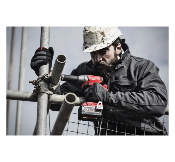 Гайковерт аккумуляторный бесщеточный MILWAUKEE 1/2" (339Нм) M18 FIW2F12-0X, с кольцом (каркас+кейс)