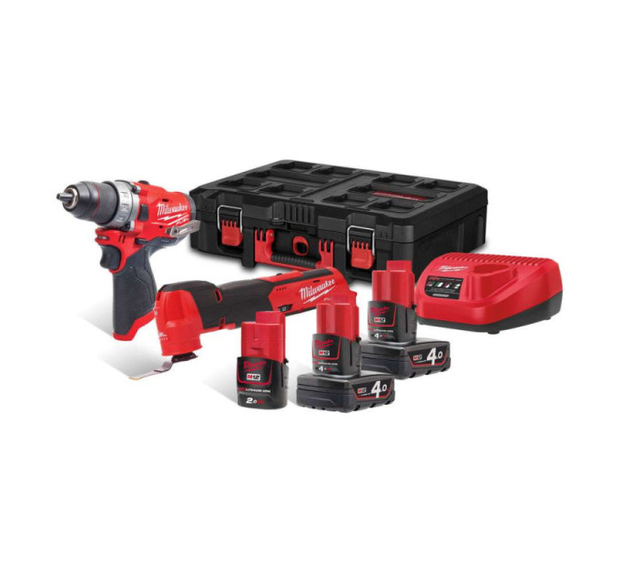 Набор из 2х инструментов аккумуляторных бесщеточных MILWAUKEE M12 FPP2AX-423P