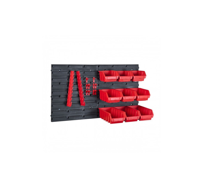 Щит для хранения инструментов QBRICK SYSTEM Fixing Wall Starter в комплекте с ящиками