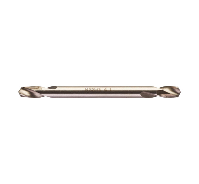 Сверло по металлу HSS-G MILWAUKEE, DIN 1412 C, Ø4,1х55х14мм, двухстороннее, (10шт)