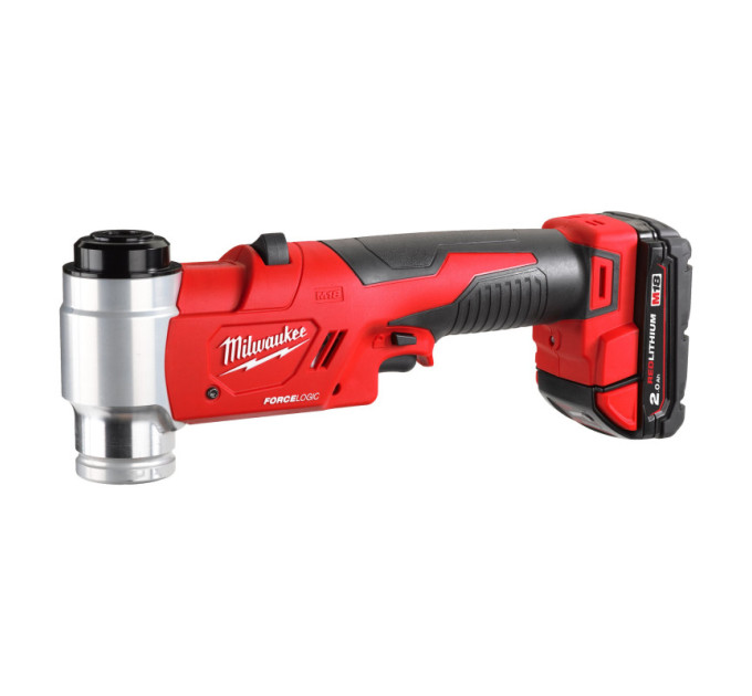 Пробойник аккумуляторный для отверстий FORCE LOGIC™ MILWAUKEE M18 HKP-201C (ЗУ+2акк.Х2Ач+кейс)
