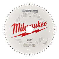 Диск пильный по дереву для торцевых пил PFTE MILWAUKEE, Ø216х30х2,4мм, 60 зуб.