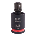 Переходник ударный шарнирный для головок ShW 3/8'' MILWAUKEE