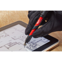Маркер для стройплощадки INKZALL MILWAUKEE, тонкий черный со Стилусом