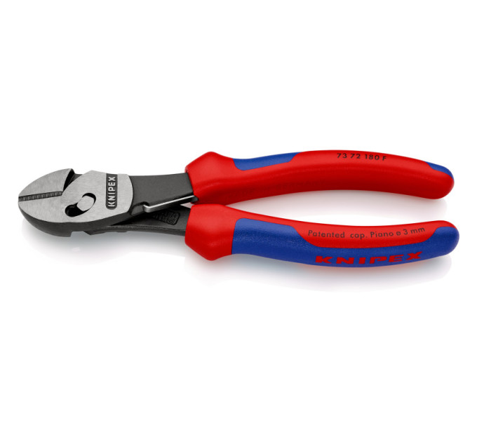 Кусачки боковые (бокорезы) особой мощности TwinForce, Ø5,5мм, 180мм KNIPEX  73 72 180 F, фосфат
