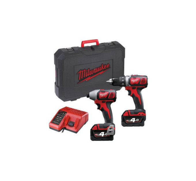 Набір з 2х інструментів безщіткових акумуляторних MILWAUKEE M18 BPP2D-402C