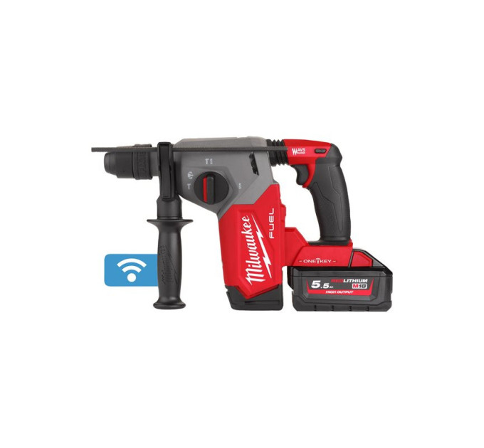 Перфоратор акумуляторний безщітковий SDS-PLUS MILWAUKEE M18 ONEFHX-552X (2,5Дж)(ЗУ+2Х5.5Ач+HDкейс)
