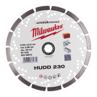 Диск алмазный Speedcross MILWAUKEE HUDD 230, Ø230мм (железобетон, гранит)