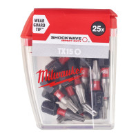 Бита SHOCKWAVE MILWAUKEE, TX15, 25мм, (25шт) Бита SHOCKWAVE MILWAUKEE, TX15, 25мм, (25шт)