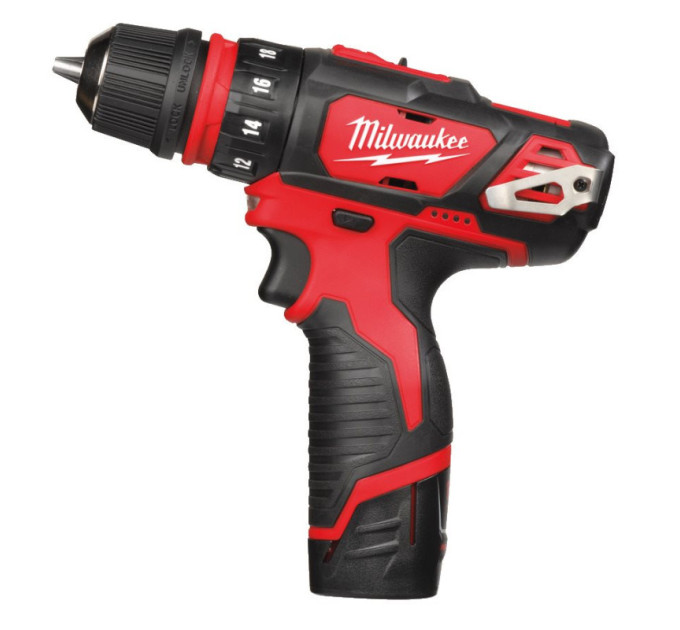 Дриль-шуруповерт акумуляторний MILWAUKEE M12 BDDXKIT-202C (32 Нм) (2насадки+ЗУ+2акк.Х2Ач+кейс)