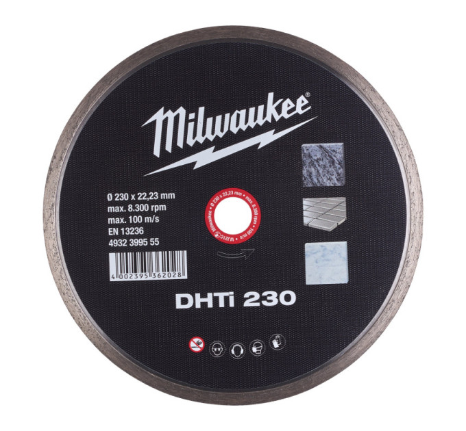 Диск алмазный MILWAUKEE DHTi 230, Ø230мм (керамическая плитка)