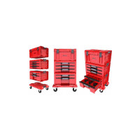 Набор ящиков QBRICK SYSTEM PRO RED DRAWER WORKSHOP SET 4 2.0 RUHD мобильный шкаф (525x345x885мм)