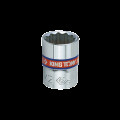 Головка торцевая хромированная 1/4" KING TONY, 7/16", (звезда 12 гранн.)