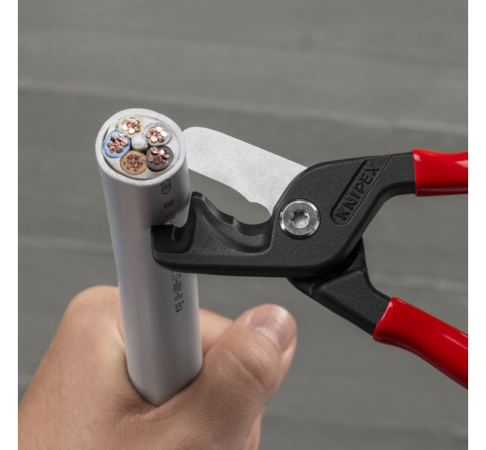 Ножницы для резки кабелей StepCut XL, Ø35мм / 120мм², 225мм KNIPEX 95 11 225, фосфатированные
