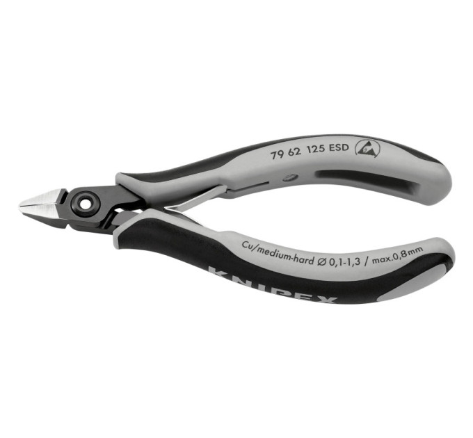 Прецизійні кусачки бокові для електроніки KNIPEX 79 62 125 ESD