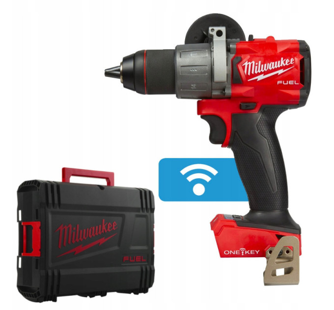 Дрель-шуруповёрт аккумуляторная бесщёточная ударная MILWAUKEE M18 ONEPD2-0X (135Нм) (каркас+HDкейс)