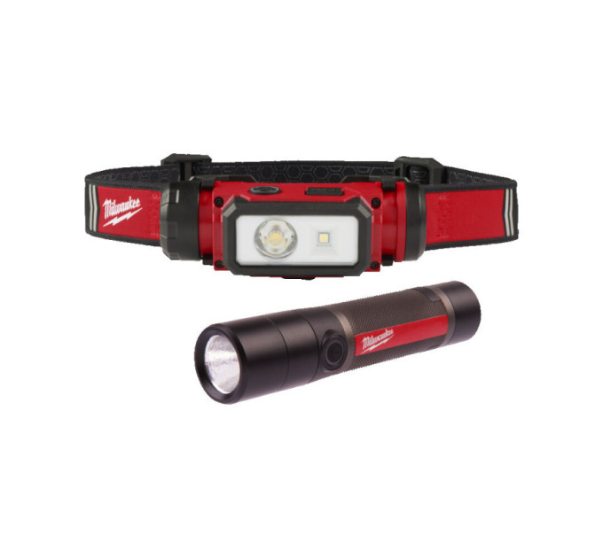 Набор фонарей светодиодных аккумуляторных компактных MILWAUKEE, L4 FMHL2LED-302