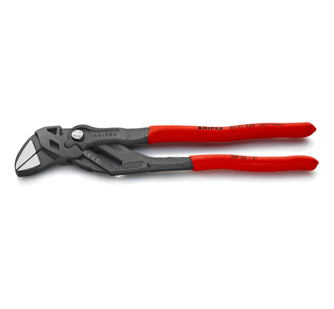Клещи переставные-гаечный ключ, Ø52мм KNIPEX 86 01 250 SB, фосфатированные