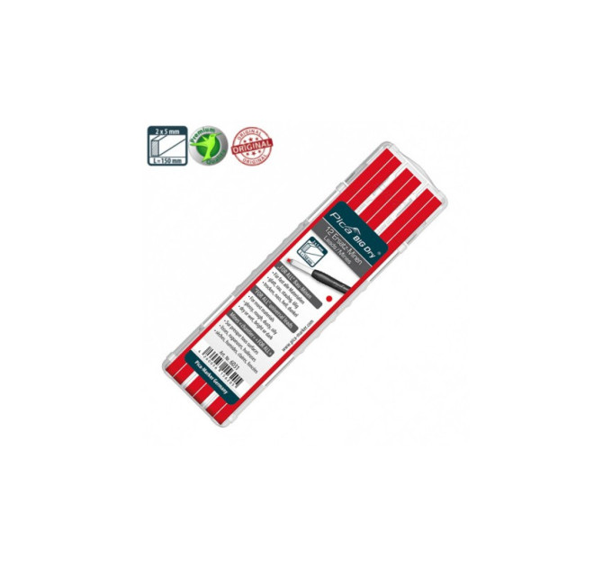 Стержни запасные BIG Dry Refills 6031 2В для PICA BIG Dry FOR ALL водорастворимые, красные, (12шт)