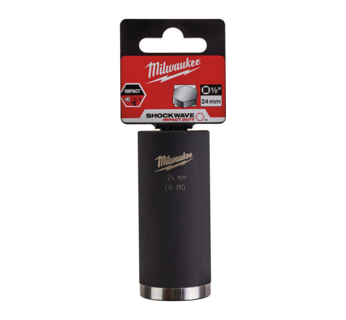 Головка ударная ShW 1/2'' MILWAUKEE, удлиненная, 24мм. (замена на 4932480342)