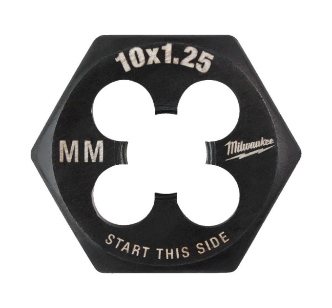 Плашка шестигранная MILWAUKEE, М10-1,25мм