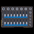 Набор торцевых головок 1/2"+3/8", TORX, HEX, Е6-Е20, ложемент, 28 предметов