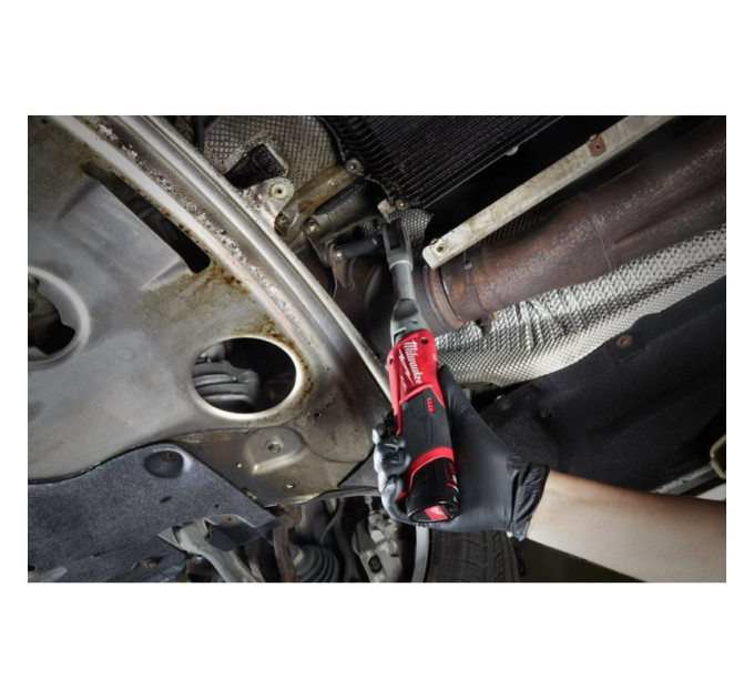 Трещётка аккумуляторная бесщёточная удлинённая MILWAUKEE 3/8" (75 Нм) M12 FIR38LR-0 (каркас)