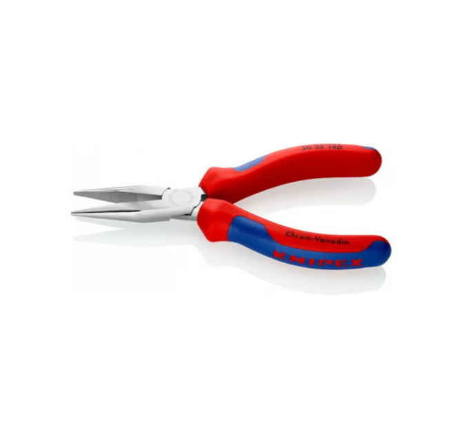 Длинногубцы-круглогубцы 140мм, KNIPEX 30 25 140, хромированные