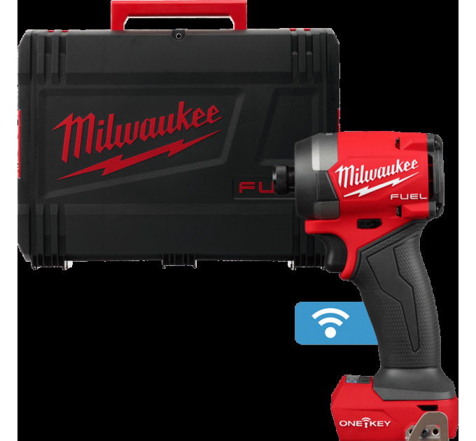 Шуруповерт ударный аккумуляторный бесщёточный MILWAUKEE (226Нм) M18 ONEID3-0X (каркас+HDкейс)