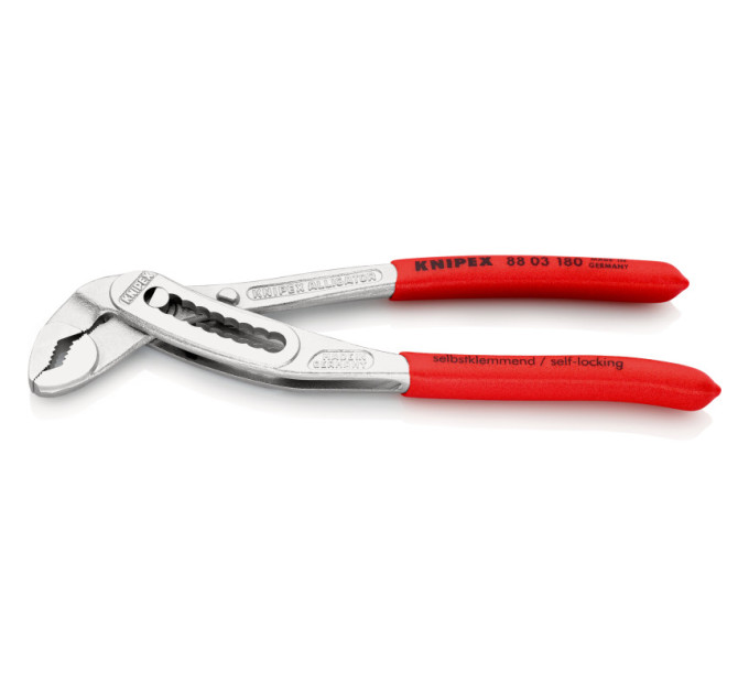 Клещи сантехнические переставные силовые, Ø42мм Aligator KNIPEX 88 03 180, хромированные