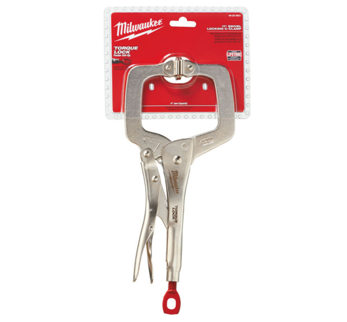 Затискач-струбцина тип Torque Lock MILWAUKEE, (шарнірні губки), 280мм
