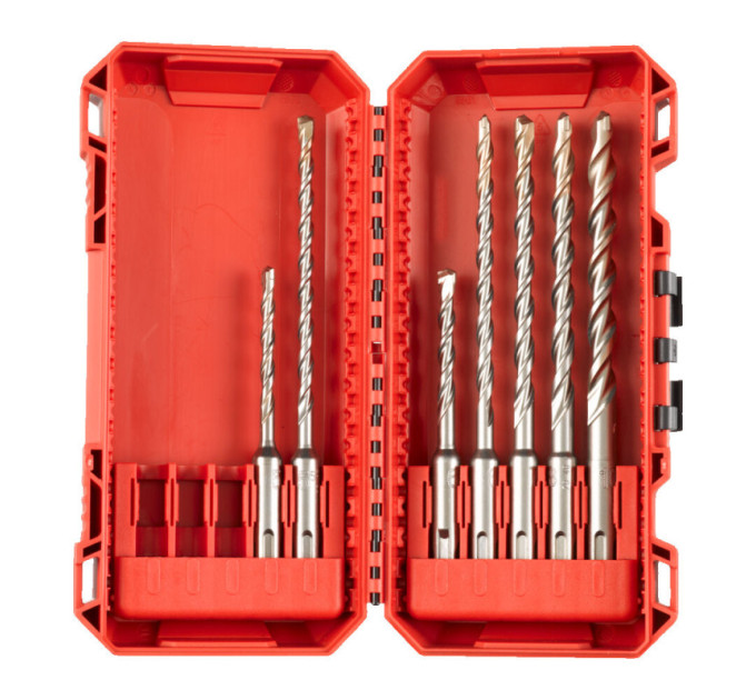 Набір бурів SDS-PLUS M2 PACKOUT MILWAUKEE (5/6/5,5/6/7/8/10мм) (7шт)