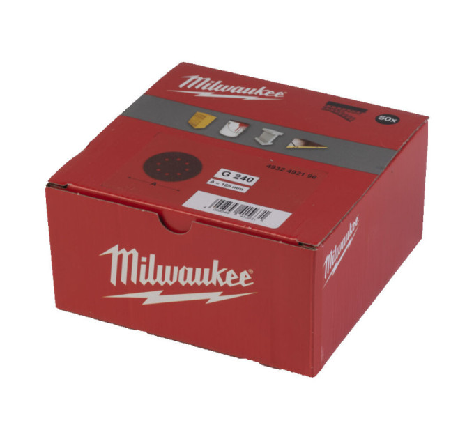 Шліфувальне коло MILWAUKEE Ø125/8 HL, зерно 240, (50шт)
