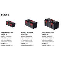 Набор ящиков QBRICK REGULAR R-BOX SET: 19+16+13 (495x294x280мм)
