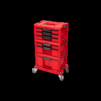 Набор ящиков QBRICK SYSTEM PRO RED DRAWER WORKSHOP SET 6, 2.0 RUHD мобильный шкаф (525x345x885мм)