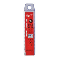 Сверло по металлу THUNDERWEB HSS-G MILWAUKEE, DIN338, Ø3,8x75х43мм, (10шт)