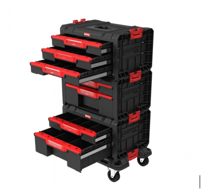 Набор ящиков QBRICK SYSTEM PRO DRAWER WORKSHOP SET 1 2.0 мобильный шкаф (525x345x885мм)