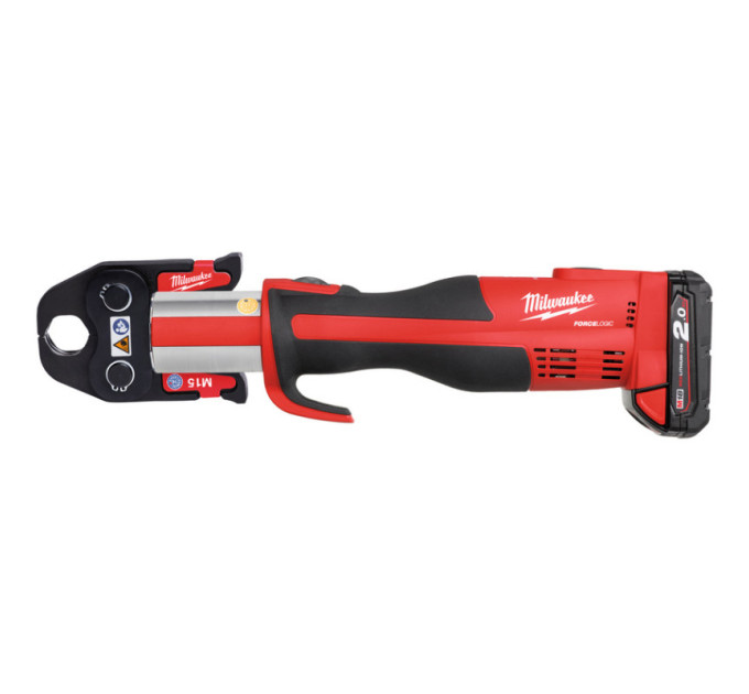 Обтискач гідравлічний акумуляторний для труб MILWAUKEE M18 BLHPT-202C (ЗУ+2Х2Ач+кейс)