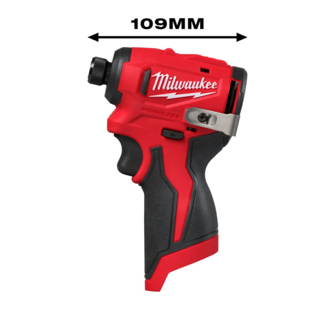Шуруповерт ударный аккумуляторный MILWAUKEE (124Нм) M12 BLIDRC-202C (ЗУ+2акк.Х2Ач+кейс)