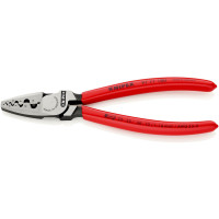 Инструмент для обжима контактных гильз 0,25-16,0мм², 180мм KNIPEX 97 71 180 SB, фосфатированный