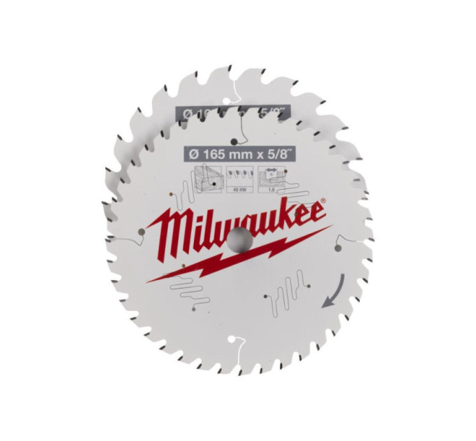 Набор дисков пильных MILWAUKEE Ø165х5/8˝х 24зуб. + Ø165х5/8˝х40зуб.
