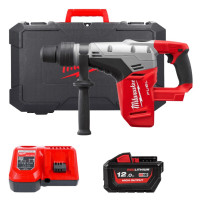 Перфоратор акумуляторний безщітковий SDS-MAX MILWAUKEE M18 CHM-121C (6,0Дж) (ЗУ+1акк.Х12Ач+кейс),