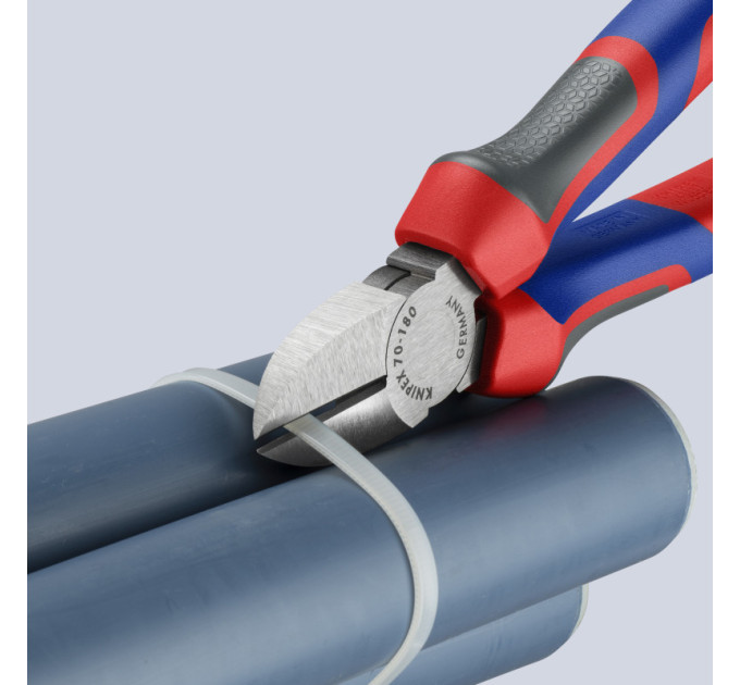 Кусачки боковые (бокорезы), Ø4,0мм, 180мм KNIPEX 70 02 180, фосфатированные