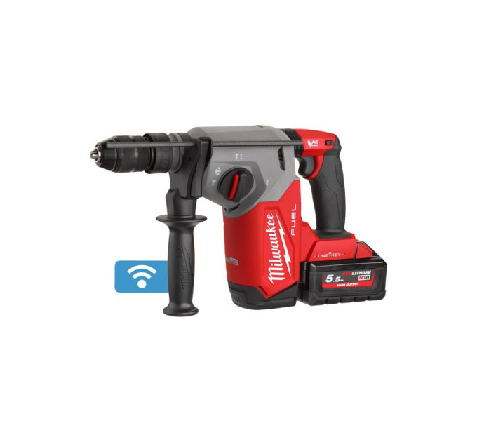 Перфоратор акумуляторний безщітковий SDS-PLUS MILWAUKEE M18 ONEFHX-552X (2,5Дж)(ЗУ+2Х5.5Ач+HDкейс)