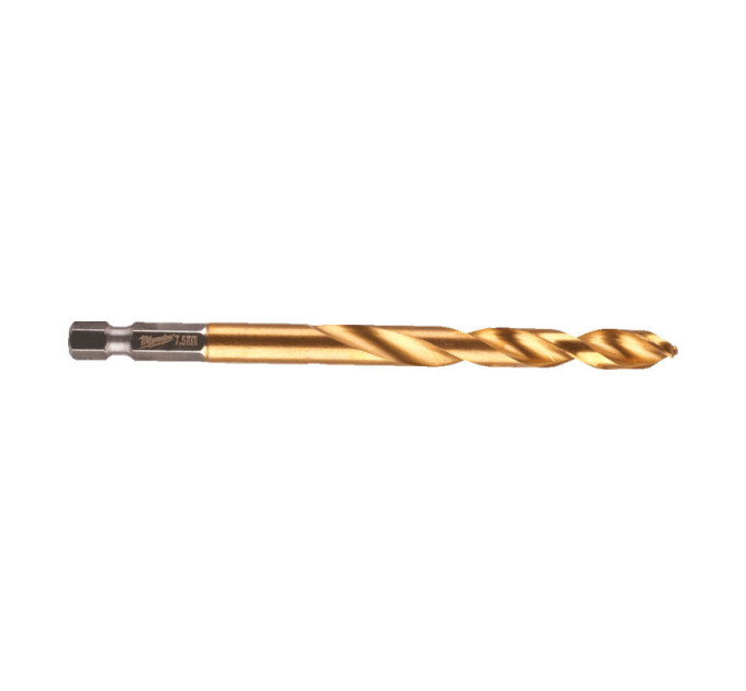 Свердло по металу RedHEX SHOCKWAVE™ HSS-TiN MILWAUKEE, Ø7,5х110х67мм