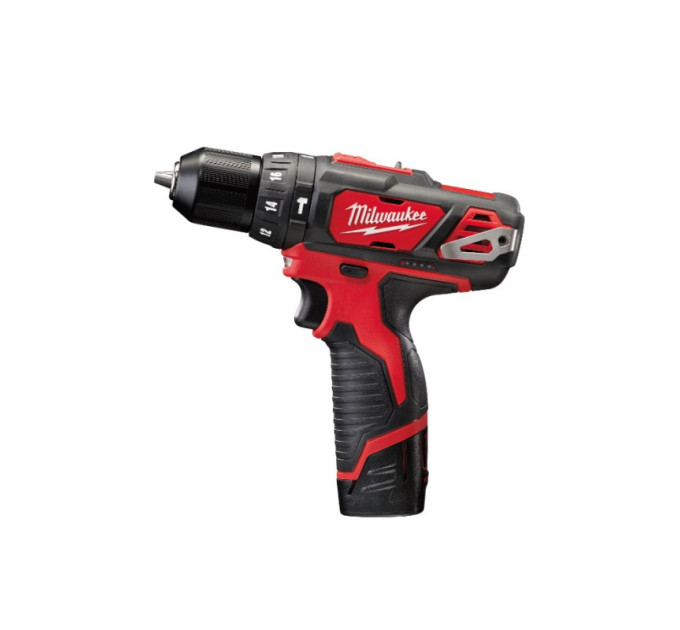 Дриль-шуруповерт акумуляторна ударна MILWAUKEE M12 BPD-202X (30 Нм) (ЗУ+2ак.Х2Ач+кейс)