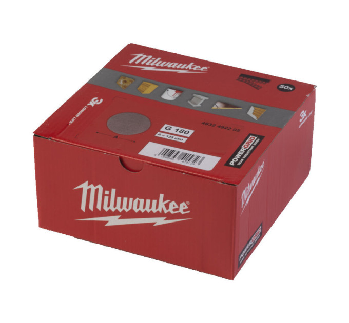 Сетка шлифовальная PG Mesh HL MILWAUKEE, Ø125мм, зерно 120, (50шт)