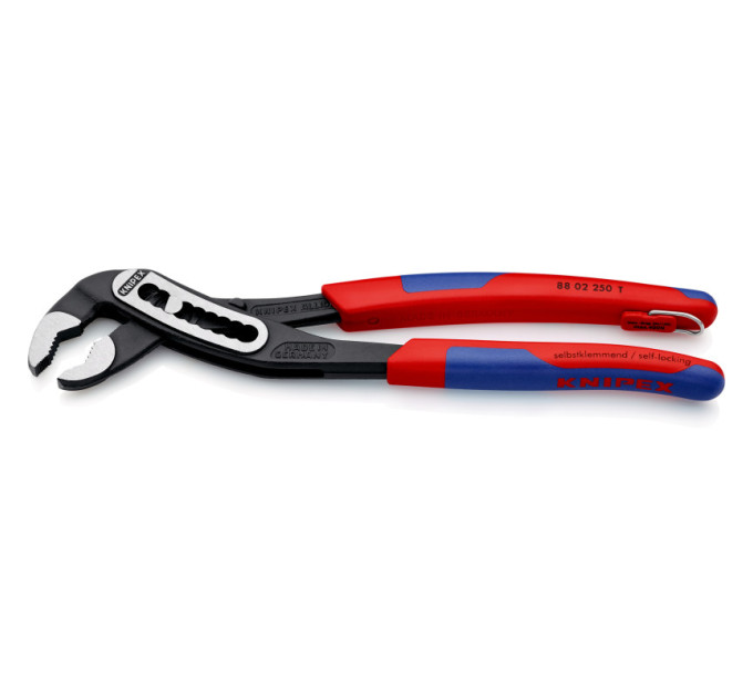 Клещи сантехнические переставные силовые, Ø50мм Aligator KNIPEX 88 02 250 T, с страховкой, фосфат